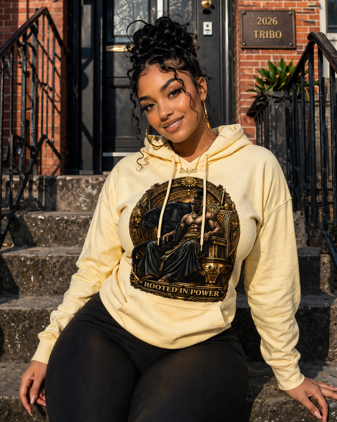 TRIBO Unisex Hoodie - ROOTED IN POWER - Image 2