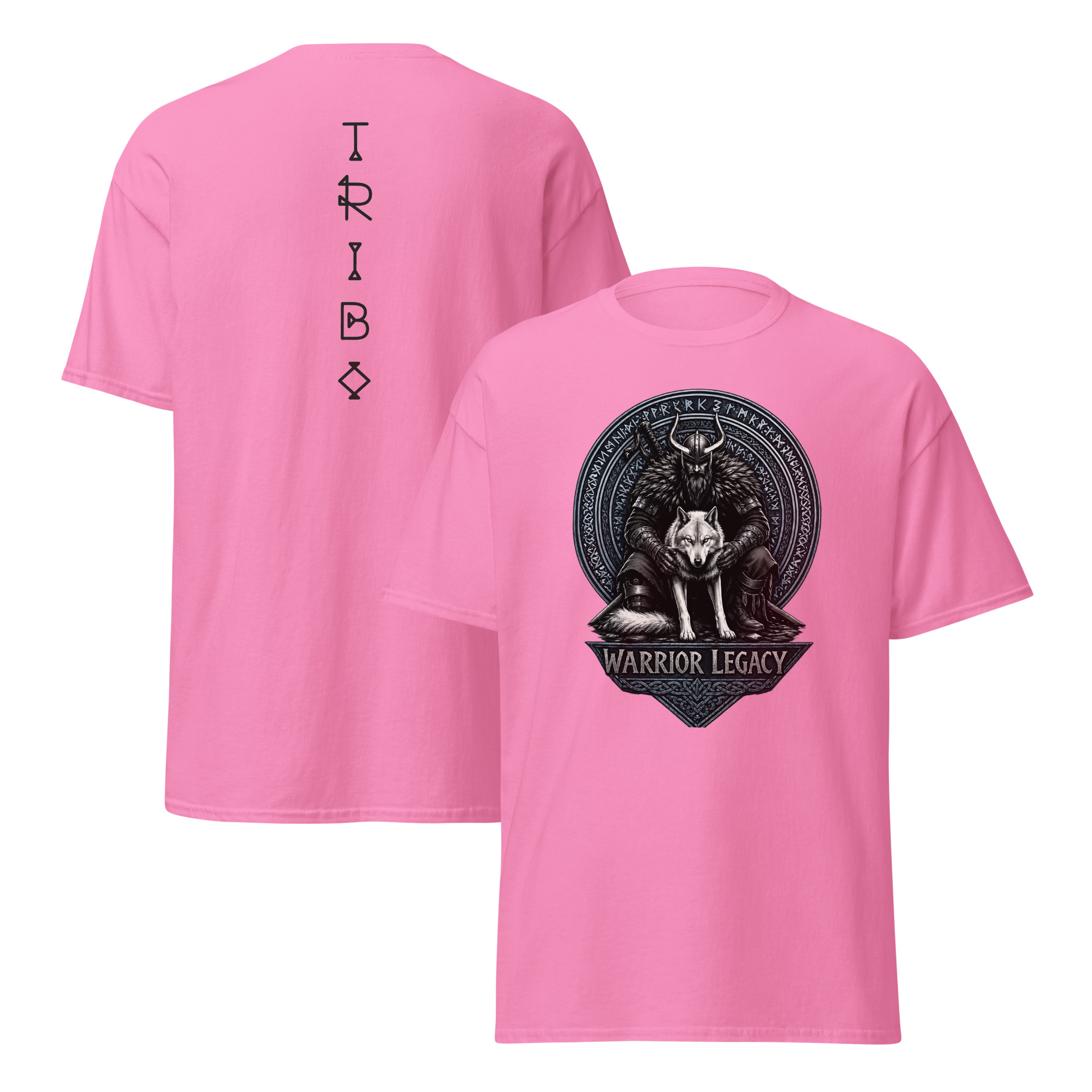 TRIBO Unisex WARRIOR LEGACY - VIKING WOLF tee shirt - Image 10