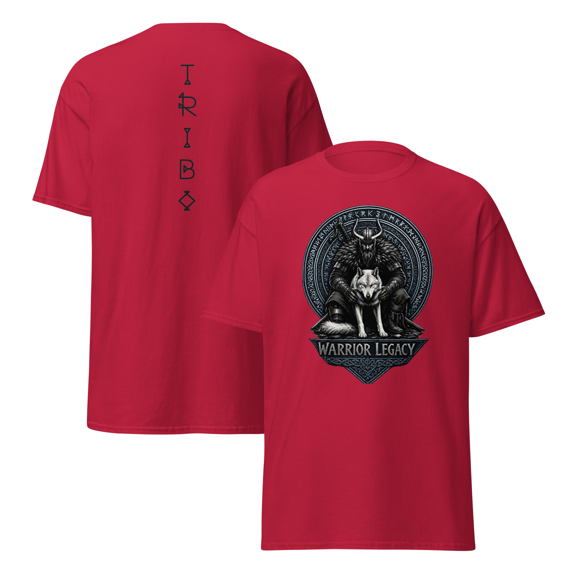 TRIBO Unisex WARRIOR LEGACY - VIKING WOLF tee shirt - Image 7