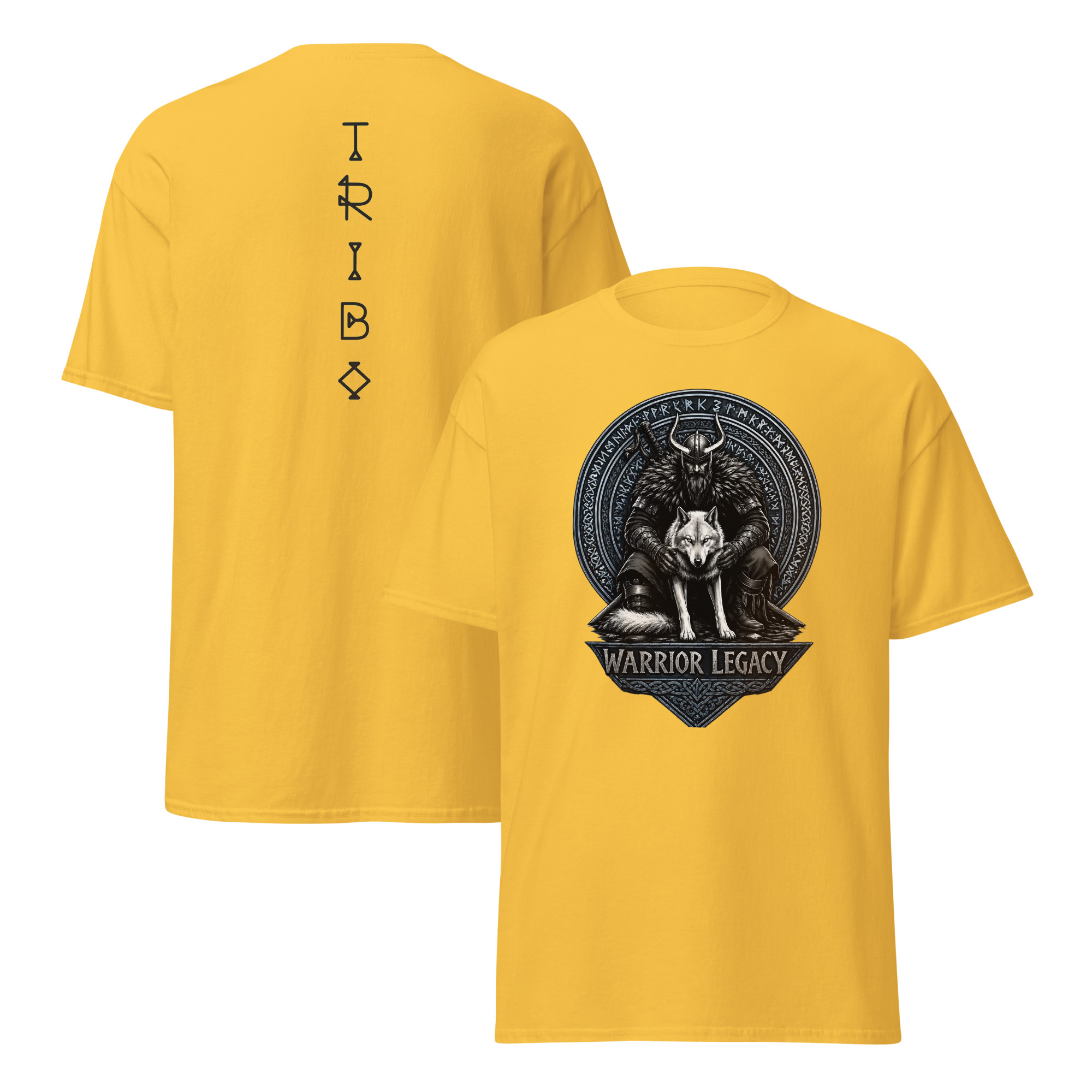 TRIBO Unisex WARRIOR LEGACY - VIKING WOLF tee shirt - Image 15