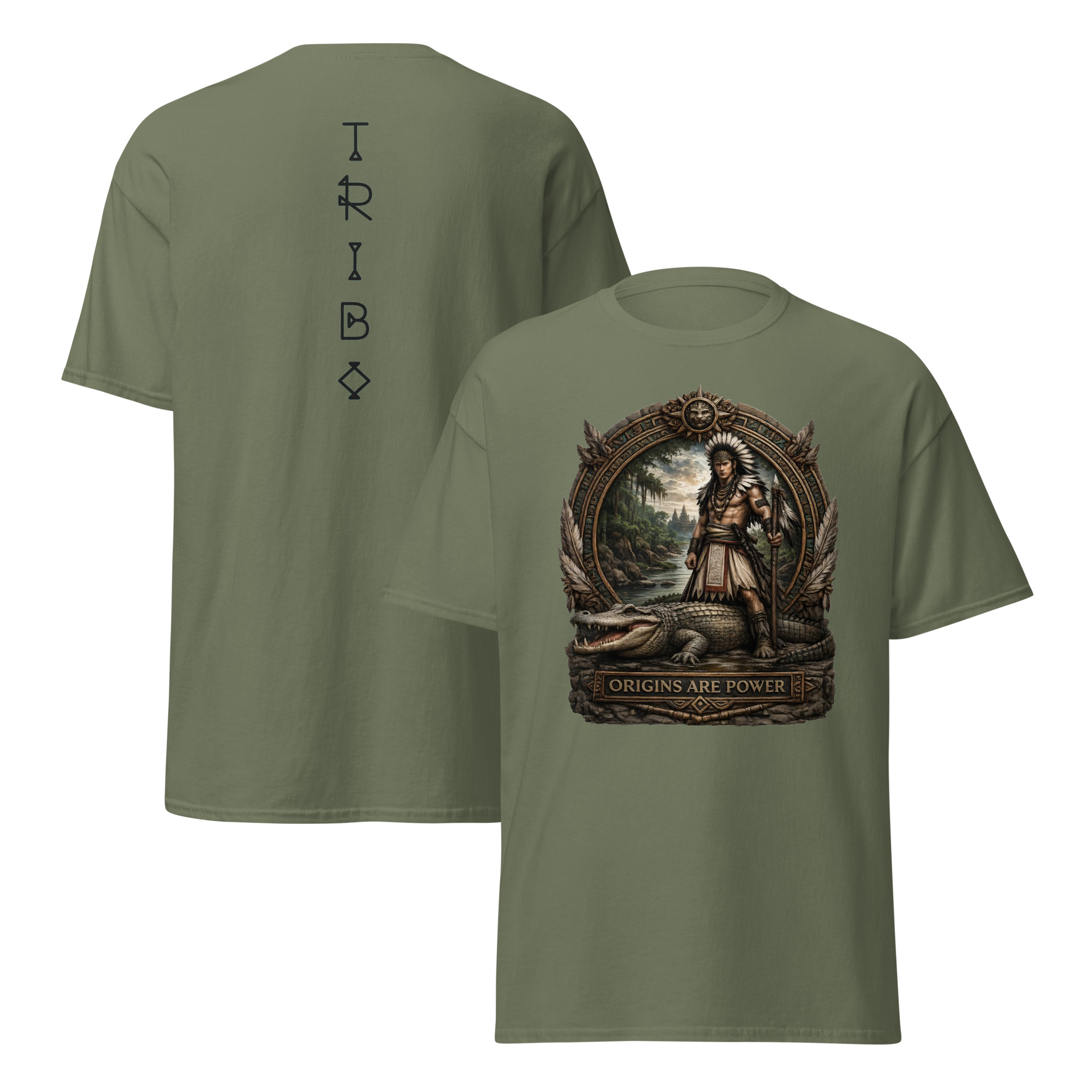 TRIBO Unisex t-shirt - ORIGINS ARE POWER