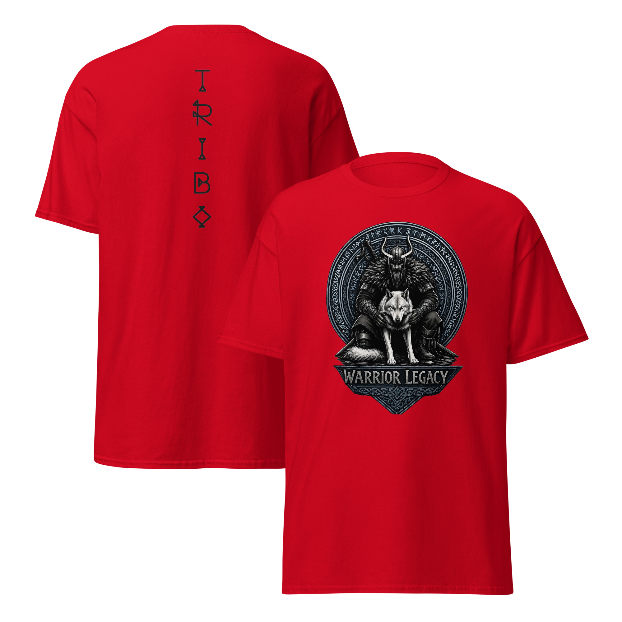 TRIBO Unisex WARRIOR LEGACY - VIKING WOLF tee shirt - Image 6