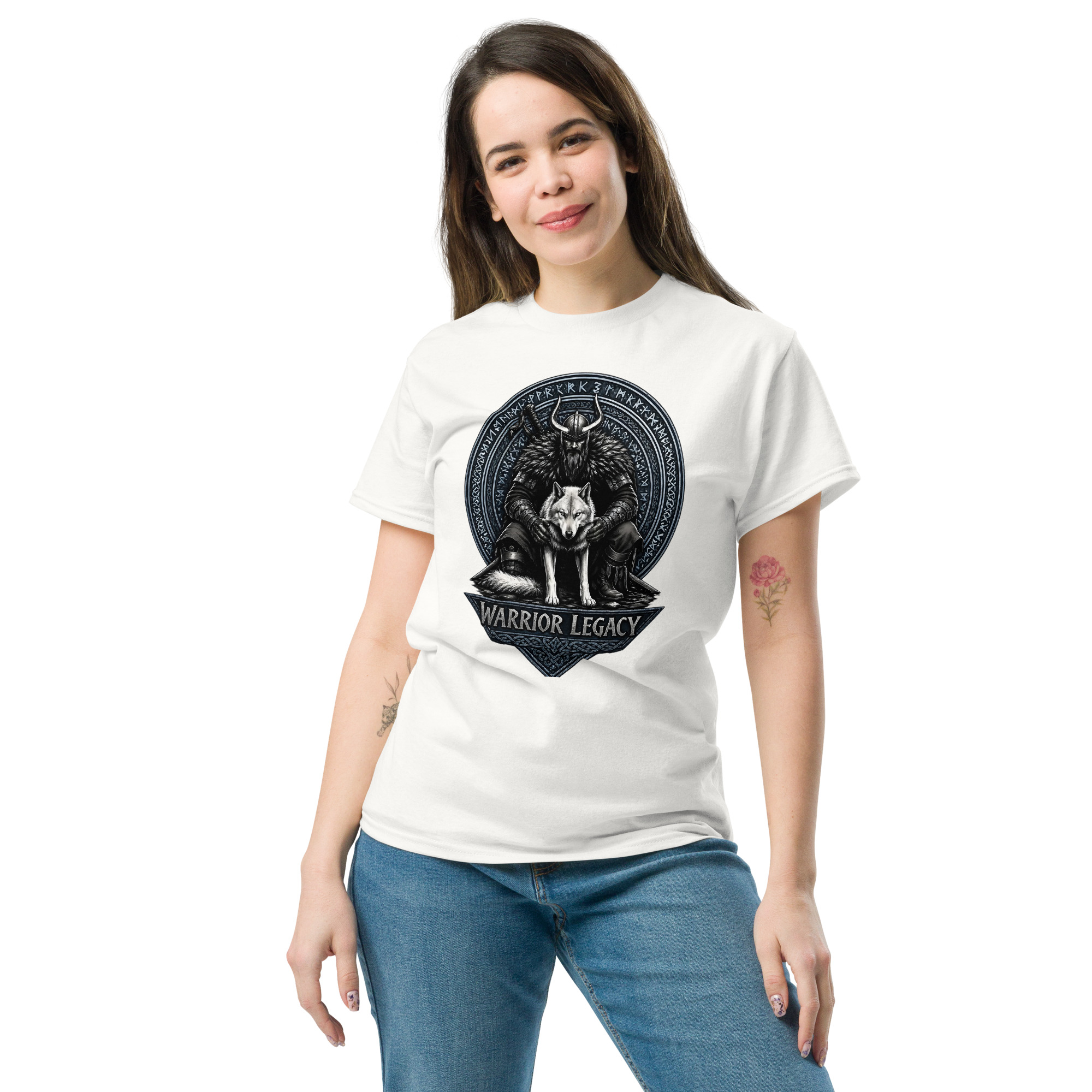 TRIBO Unisex WARRIOR LEGACY - VIKING WOLF tee shirt - Image 11