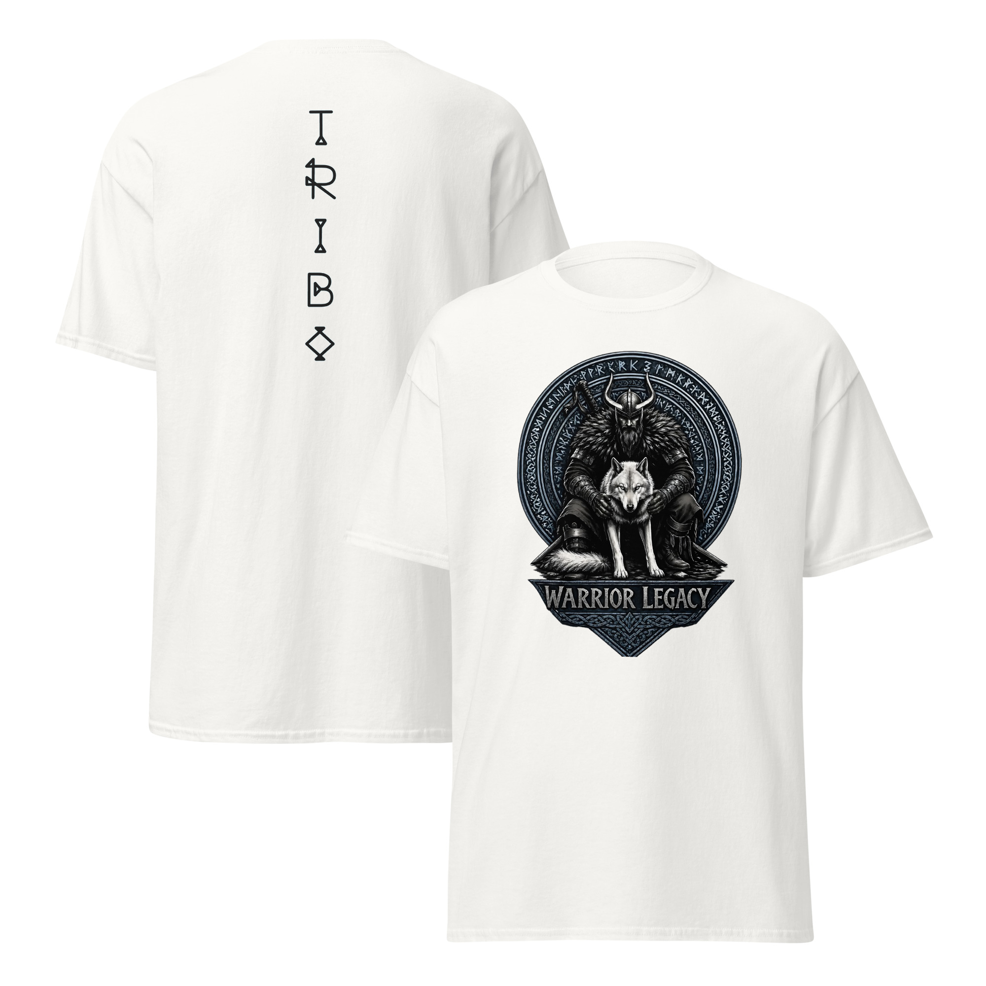 TRIBO Unisex WARRIOR LEGACY - VIKING WOLF tee shirt - Image 5