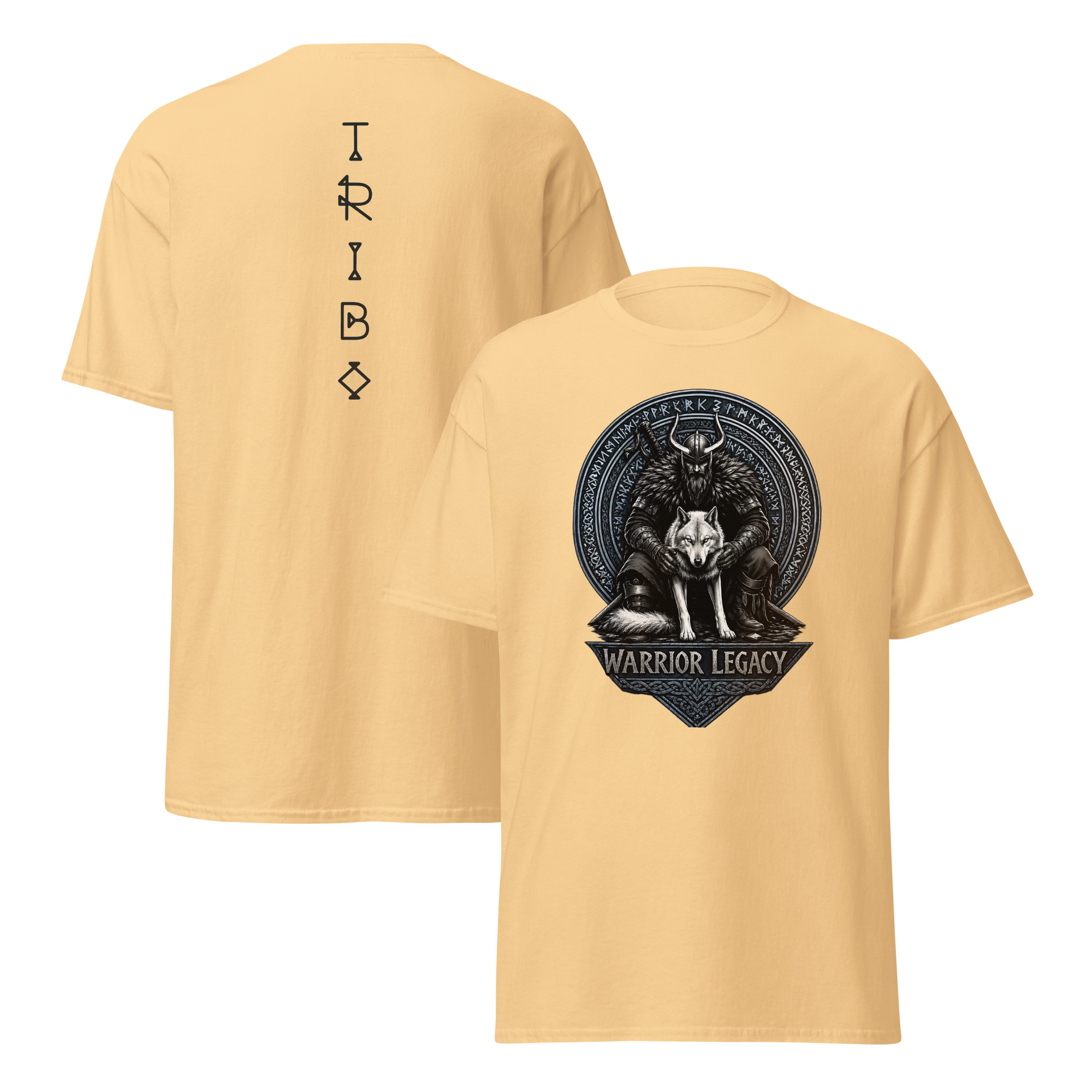 TRIBO Unisex WARRIOR LEGACY - VIKING WOLF tee shirt - Image 16