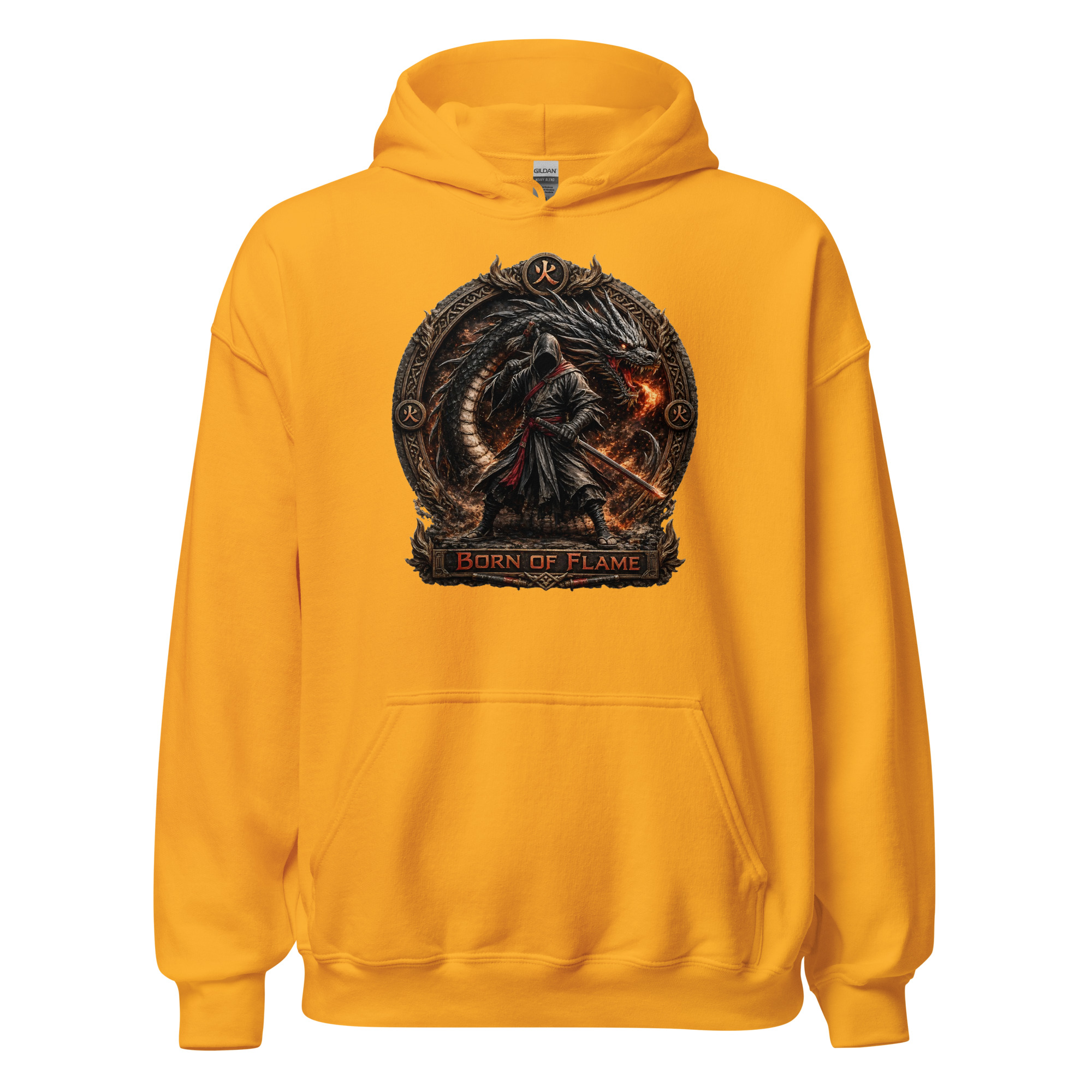 TRIBO Unisex Hoodie - BORN OF FLAME - Image 11