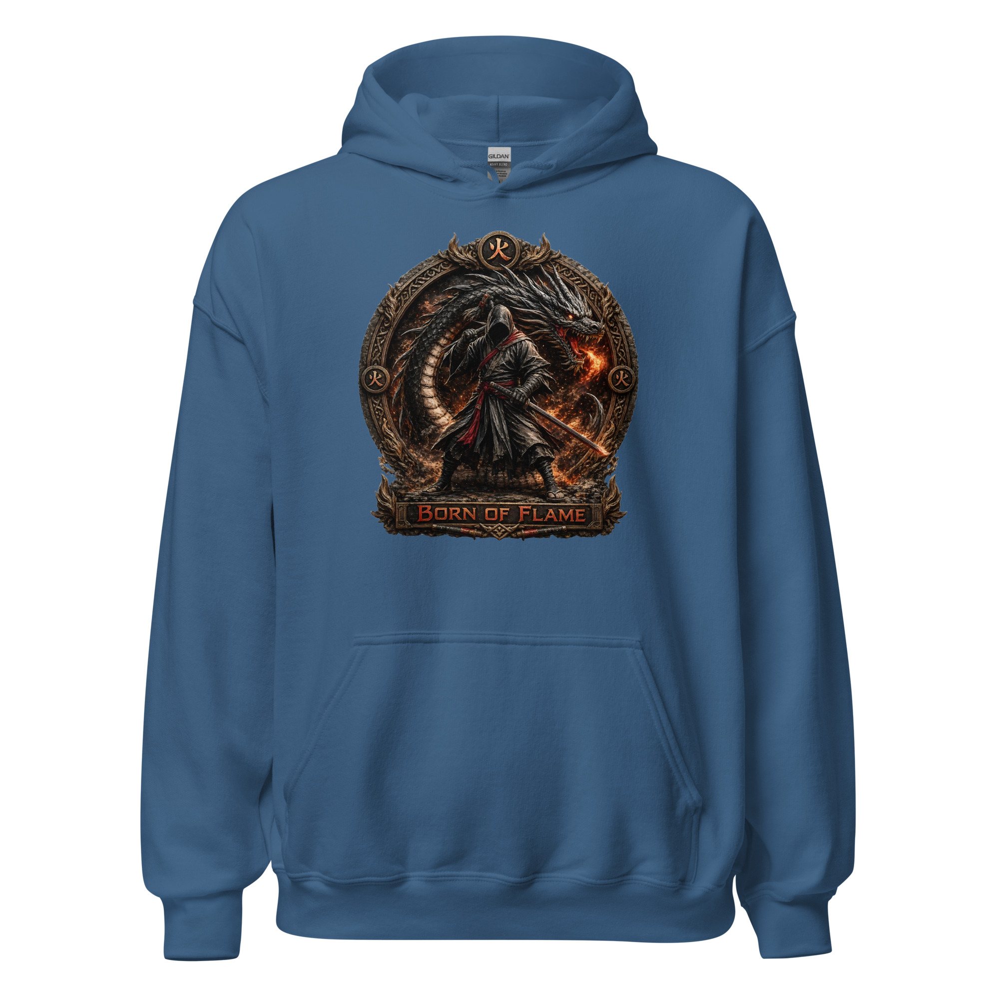 TRIBO Unisex Hoodie - BORN OF FLAME - Image 8